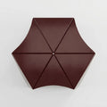 Ferrani Mono Fold folded steel side table mahogany brown lacquer finish