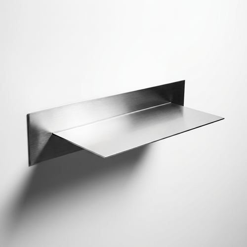 Ferrani Mono Plane stainless steel floating shelf minimalist design